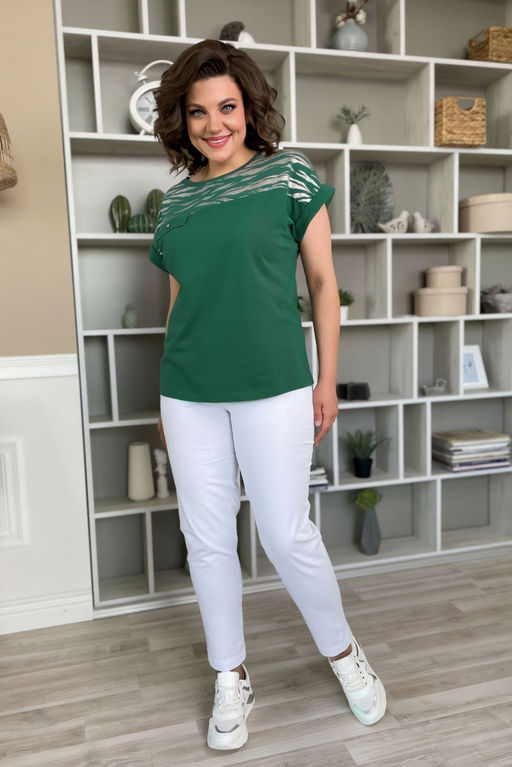 Футболка Rumoda 2135 темно-зеленый/короткий рукав  фото 9