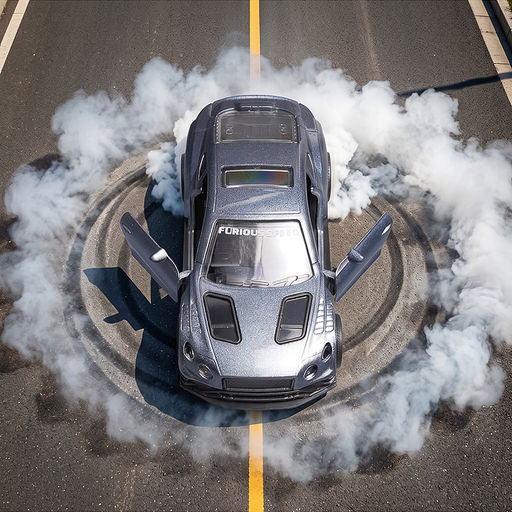 Машина "Гипер-болид" 1:43 (откр двери, металл) в коробке (цвет серый)