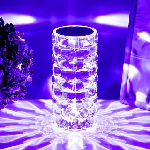 Настольная лампа с ПДУ Призма LED RGB сенсорная АКБ 8?8?18 см RISALUX