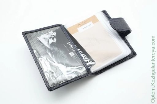 Кожаная мужская визитница Dierhoff Д 7200-010 - Sergio valentini фото 3