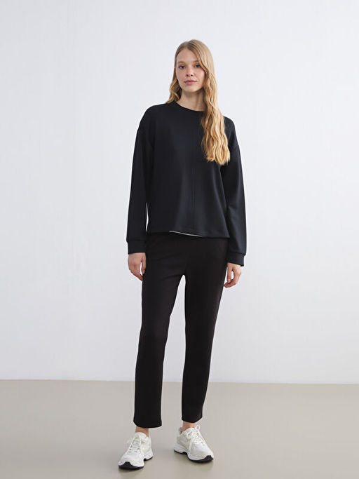 Bisiklet Yaka Kad?n Sweatshirt