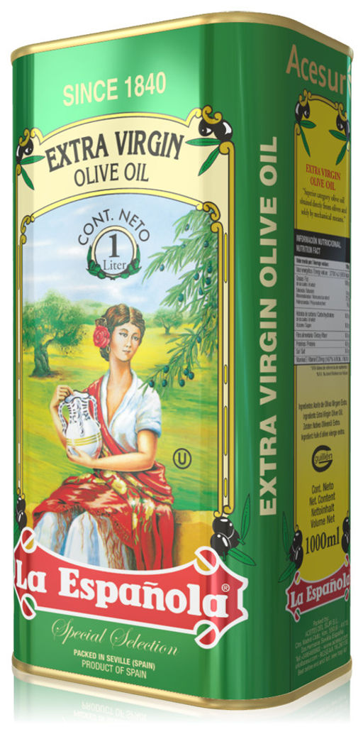 Масло оливковое нерафинированное высшего качества Extra Virgin "La Espanola" ж/б (0,916 кг/1 л)