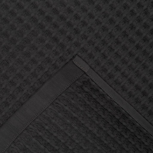 Полотенце банное вафельное «Этель» Boho, 67×140 см, хлопок 100%, тёмно-серое