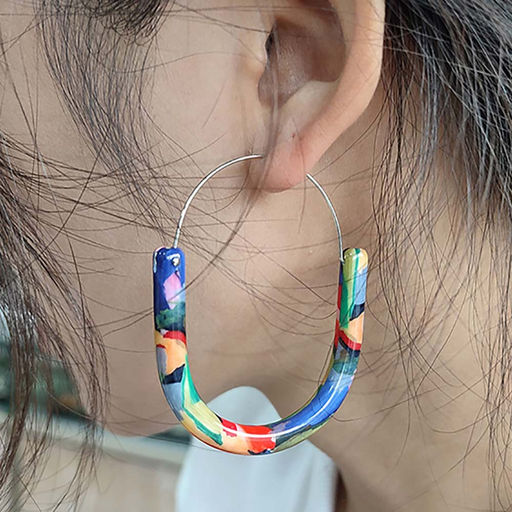 Серьги с замком кольцо арт. 13 2753 (id 272505) - Rada фото 2