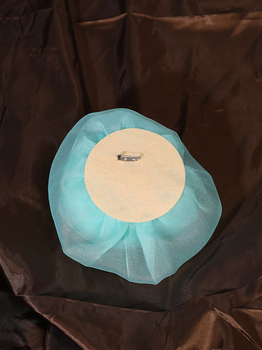 Брошь мятного цвета в форме цветка - Almond фото 9