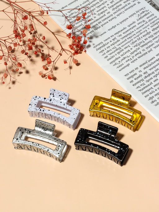 Цена за 12 шт. Крабик для волос «Пелагея», прямой, 6.5 см, МИКС