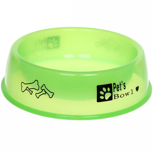 Цена за 3 шт. Миска пластиковая "Паппи" 21*6см цвет зеленый / 500мл