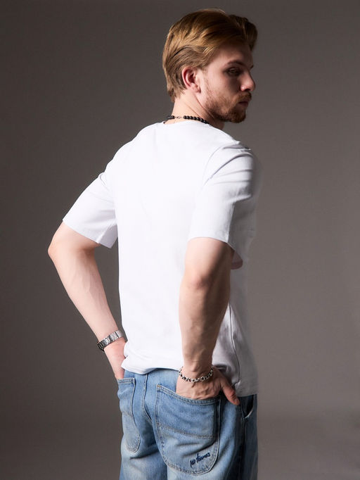 Футболка мужская MINAKU: Casual Collection MAN, размер 50, белая
