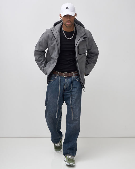 Куртка спортивная мужская весна осень серого цвета 25473Sr - Mtforce фото 13