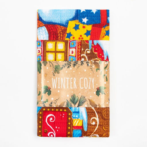 Набор кухонных полотенец Доляна Пряничный домик 35х60см-2шт, 100% хлопок  фото 2