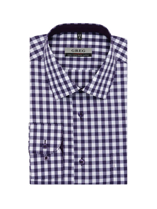 Сорочка мужская длинный рукав GREG 715/211/6184/1  фото 4