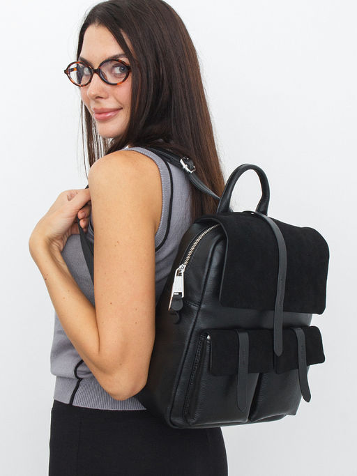Рюкзак 18297C black Polina&Eiterou