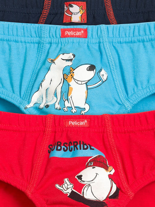 BULB3194(3шт. в упаковке) трусы для мальчиков - Pelican фото 2
