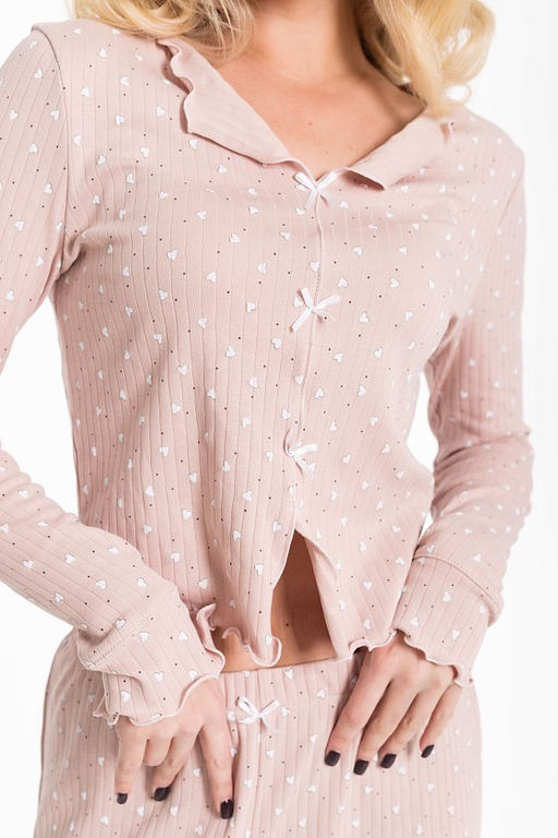 Пижама М325375пб пудровый/белый - Елена фото 6