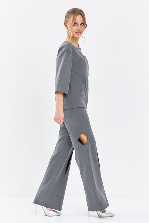 Костюм Euro Moda 629 серый