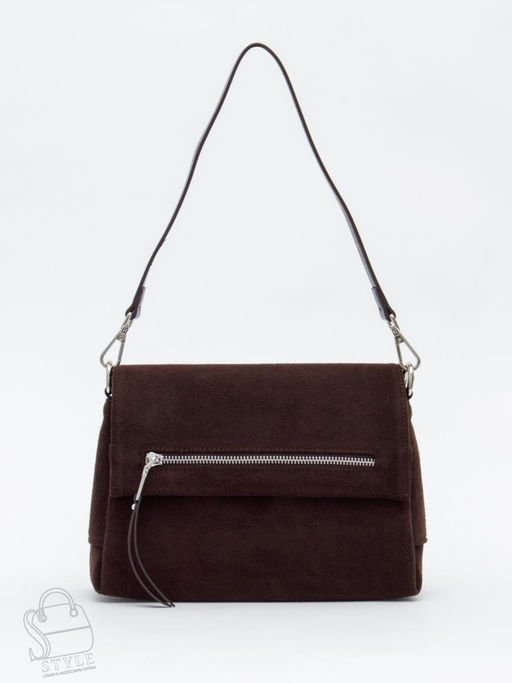 Сумка женская кожаная 8273-2PEF coffee Polina&Eiterou