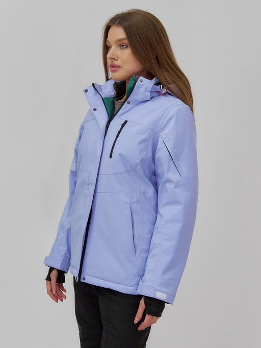 Горнолыжная куртка женская зимняя фиолетового цвета 7015_1F - Chunmai фото 2