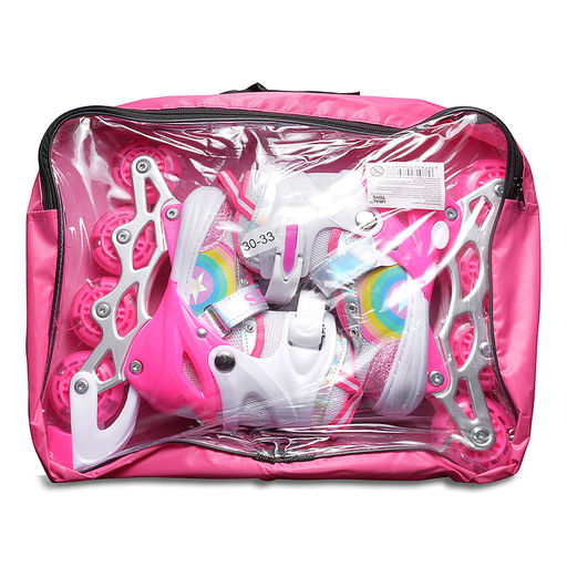 Ролики детские, размер S ( цвет розовый)