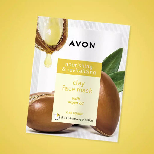 Глиняная маска для лица Питание и восстановление, 8 мл - Avon фото 2