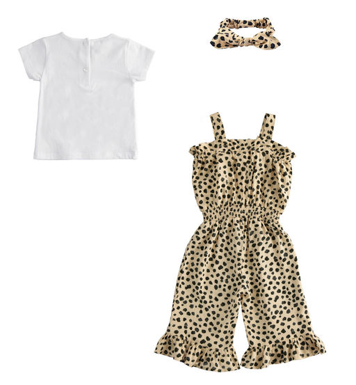 Комплект. Комбинезон из вискозы, футболка и повязка - Mothercare фото 4