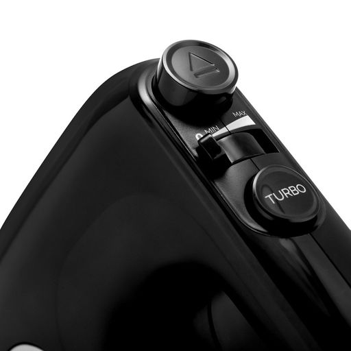 Миксер BRAYER 1303BR-BK, ручной, 500 Вт, 5 скоростей, 2 пары насадок, турборежим, чёрный