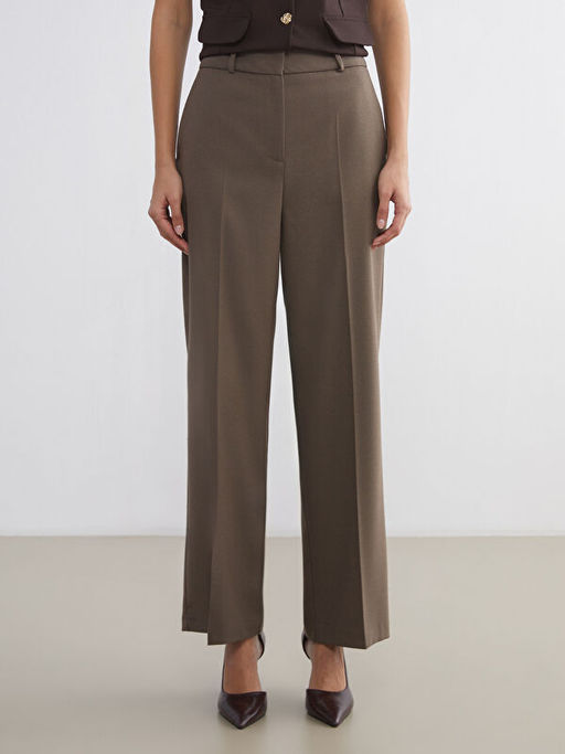 Standart Fit Geni? Pa?a Kad?n Pantolon