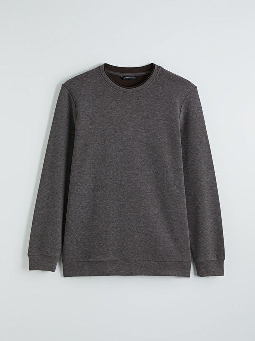 Bisiklet Yaka Erkek Sweatshirt