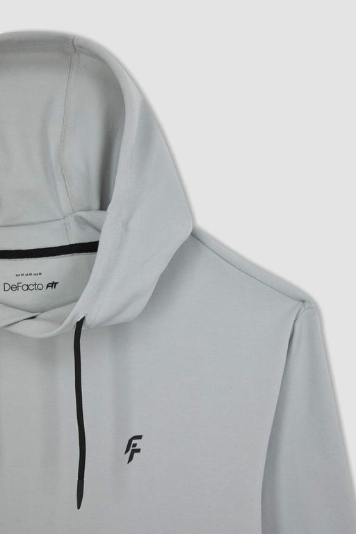 DeFactoFit Толстовка стандартного кроя с капюшоном и принтом  фото 9