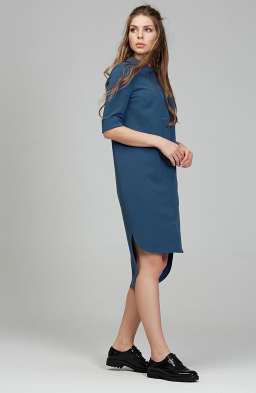 Платье-рубашка джинсовый - Donna saggia фото 5