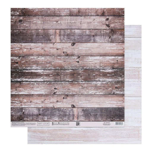 Цена за 10 шт. Бумага для скрапбукинга «Деревенский дом», 30,5 х 32 см, 190 г/м²