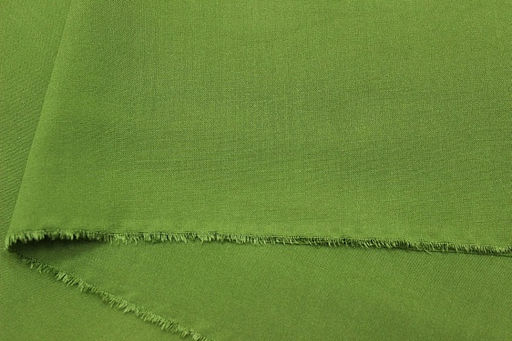 Штапель цв.Кленово-зеленый, ш.1.45м, вискоза-100%, 110гр/м.кв - Купава фото 2