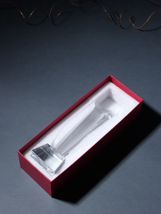 Фигурка стекло Стела наградная. Звезда - Не останавливайся, 6.5?6.5?23 см