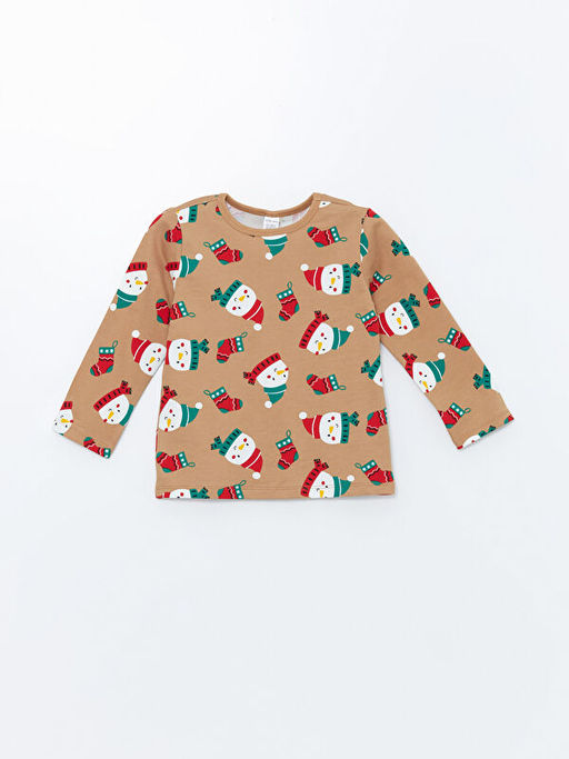 Y?lba?? Temal? Erkek Bebek Pijama ?st