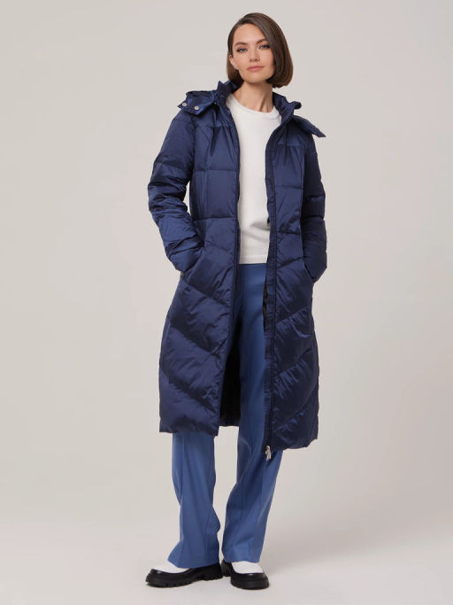 Пальто женское 1241123010 blue - Eleganzza фото 3