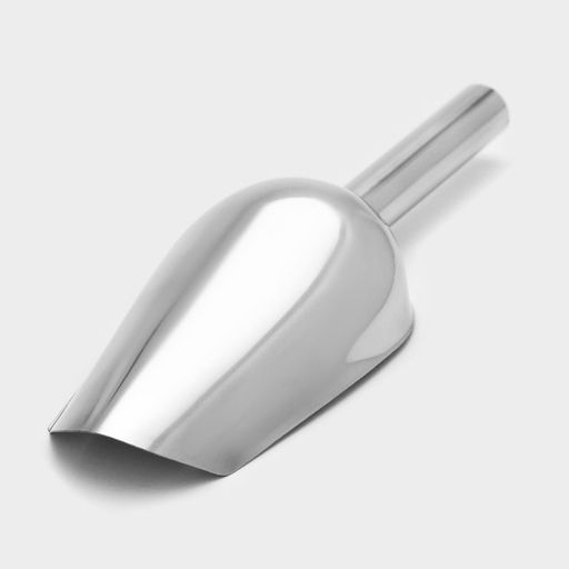 Совок для льда и сыпучих продуктов, 200 мл, 22×8 см, нержавеющая сталь, хромированный