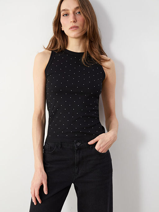 Bisiklet Yaka Ta?l? Kad?n Atlet