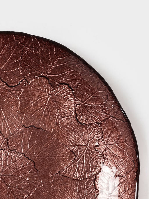 Тарелка «КРАСКИ ОСЕНИ», d=21 см, стекло, бронзовая