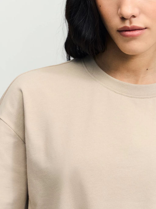 Базовая футболка оверсайз из хлопка / Zarina  фото 7