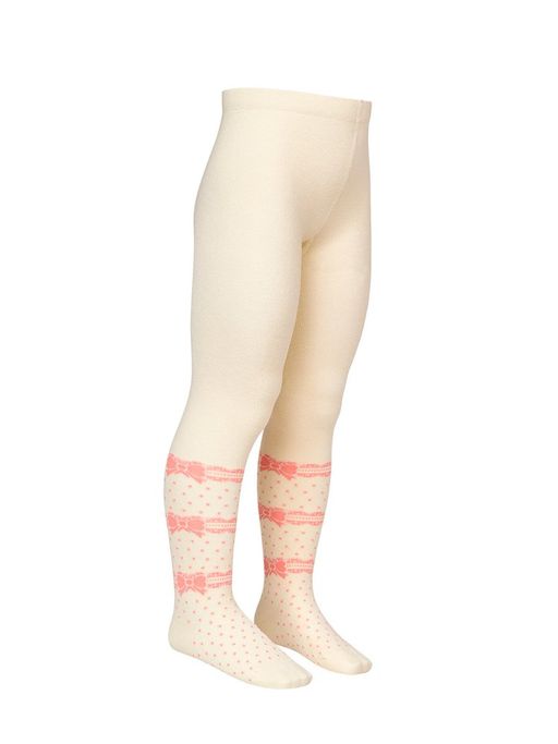 OMSA kids Collant 12Р32-2 с рисунком (бантики) - avorio  фото 4