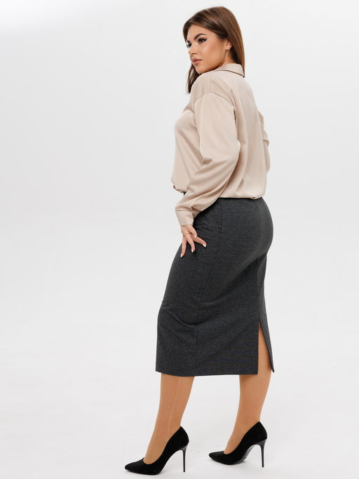 Юбка женская Ю-20 (футер с лайкрой) Винная - Elenatex фото 16