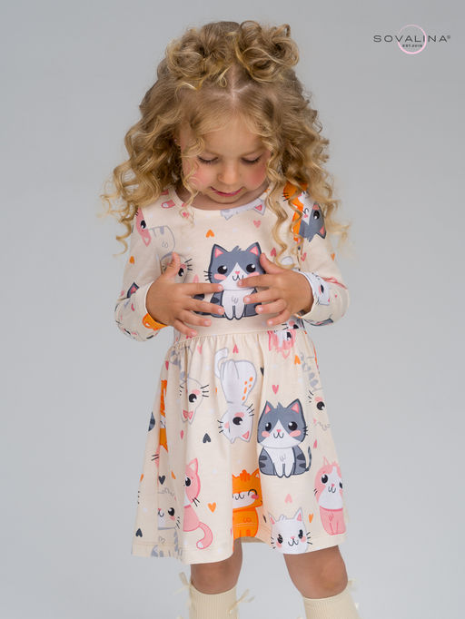 Платье Эля солнечные котики