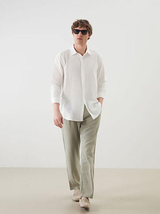 Rahat Kal?p Uzun Kollu Erkek G?mlek