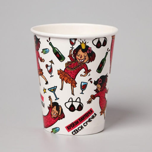 Посуда одноразовая бумажная «Вечериночка», 6 тарелок, 6 стаканов, 1 гирлянда