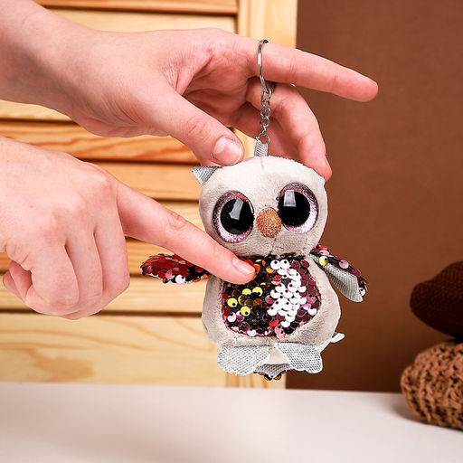 Мягкая игрушка Сова, на брелоке, 10 см, цвета МИКС - Simaland фото 4