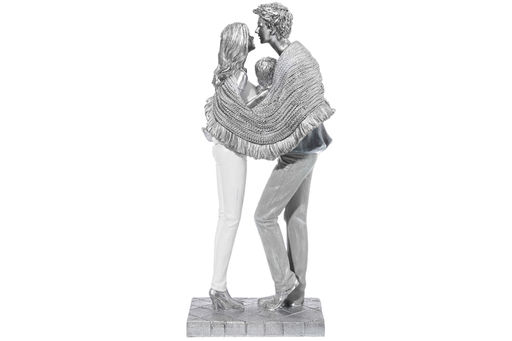 Статуэтка 11,5*8*25,5 см Пара с малышом, серебро - Elan gallery фото 8