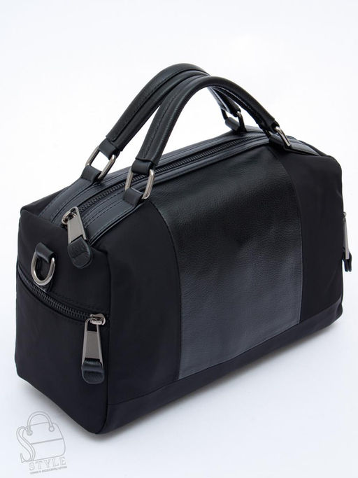 Сумка женская кожаная 878-15JAQ black  Polina&Eiterou  в Новосибирске