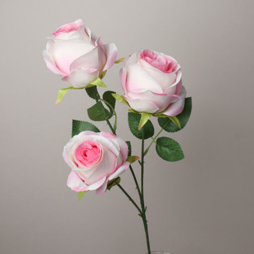 Цветок искусственный Роза букет 66 см 3 головы / HJY-4 /уп 2/400/ - Галеонтрейд фото 2