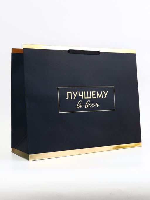Пакет подарочный горизонтальный Лучшему во всем, 49?40?19 см