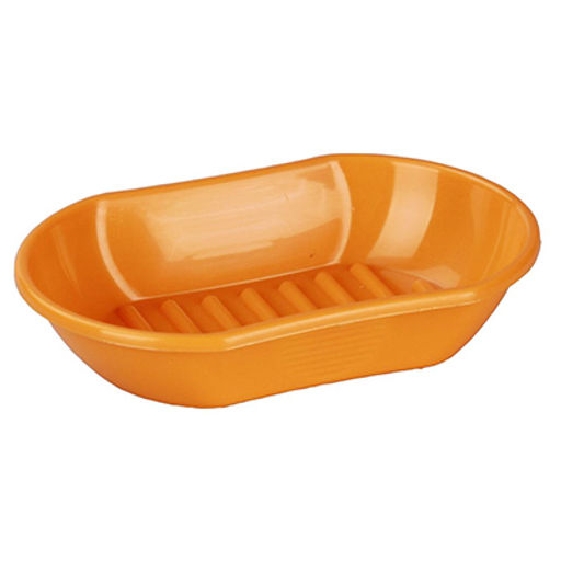 Мыльница настольная пластмассовая Эконом 13х9х3см, с решеткой (Россия) - Домашняя мода фото 2