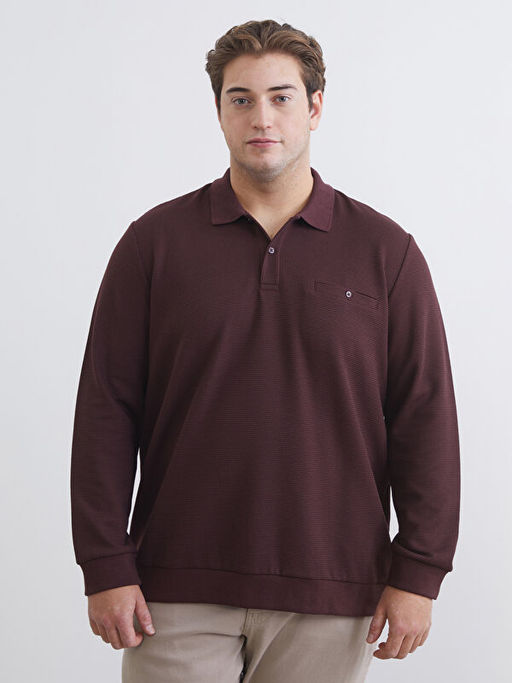 Polo Yaka Erkek Sweatshirt